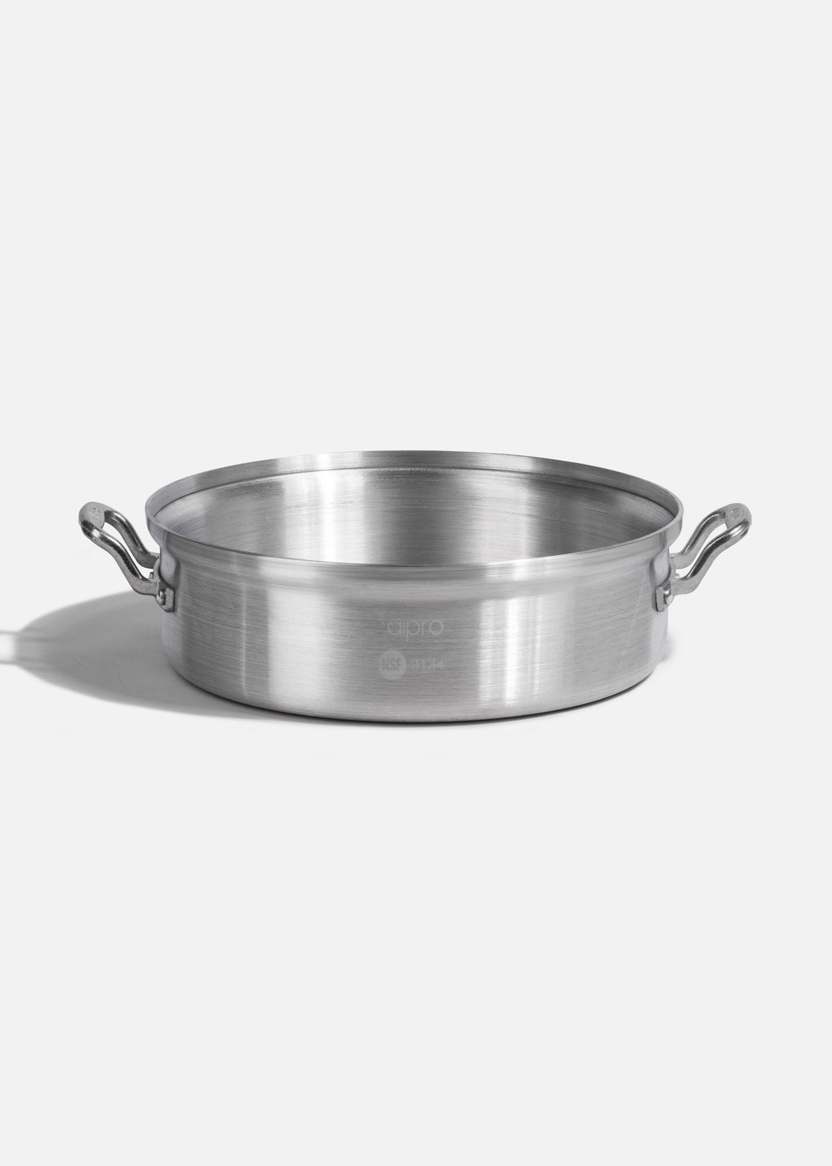 Budinera de aluminio grado alimenticio plata triple fuerte con tapa NSF 9 L — imagen de producto