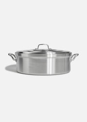 Budinera de aluminio grado alimenticio triple fuerte plata NSF con tapa 33 L — imagen de producto
