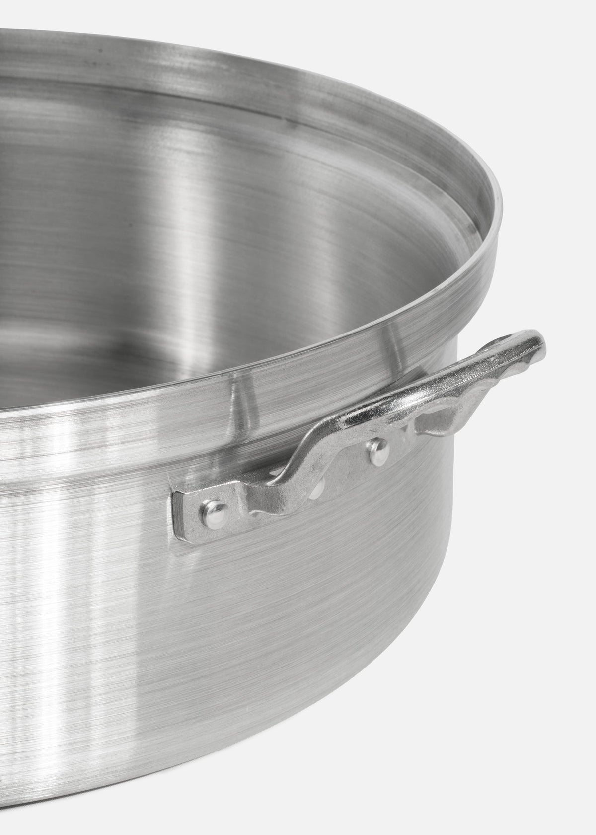 Budinera de aluminio grado alimenticio triple fuerte plata NSF con tapa 33 L — imagen de producto