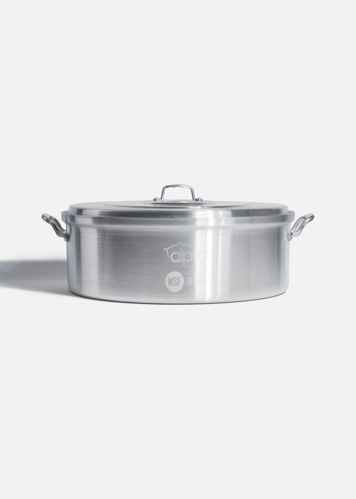 Budinera de aluminio grado alimenticio triple fuerte plata NSF con tapa 64 L — imagen de producto