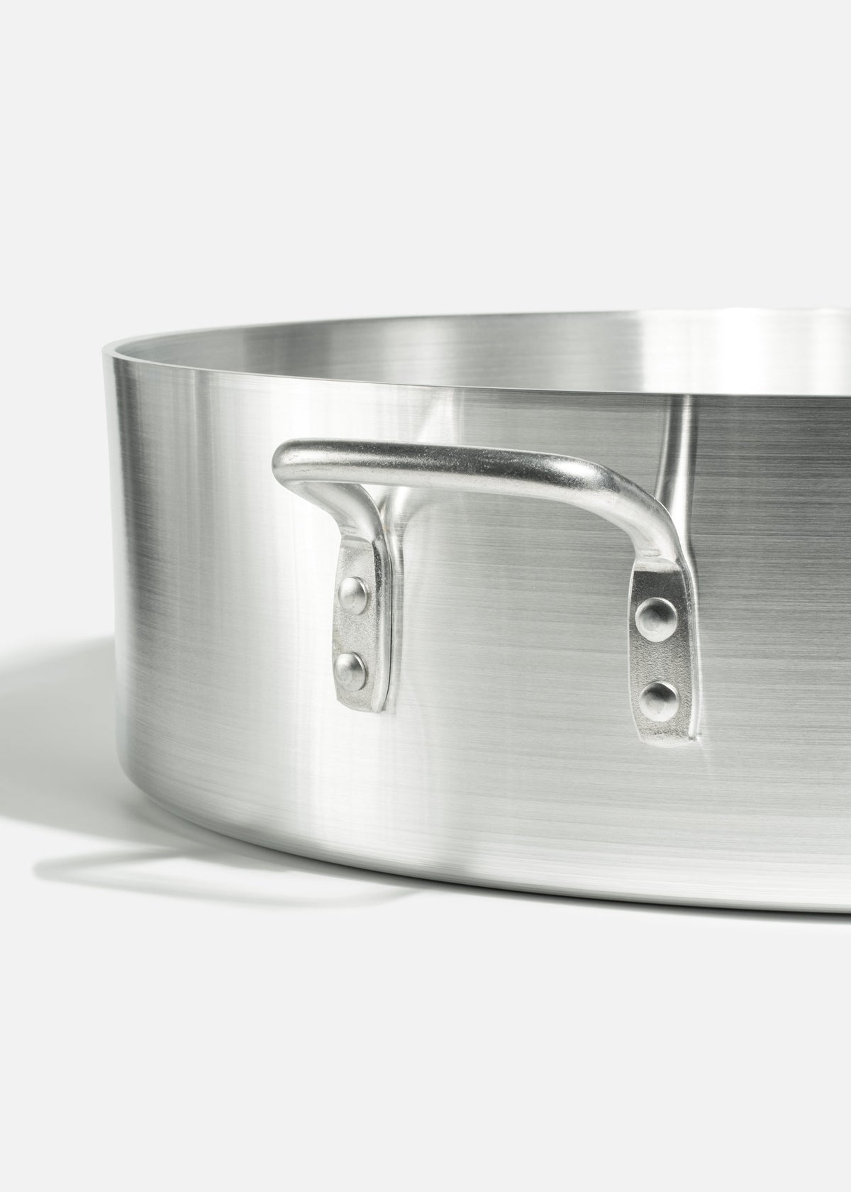 Budinera de aluminio grado alimenticio triple fuerte plata con tapa Bakewell 30 L — imagen de producto
