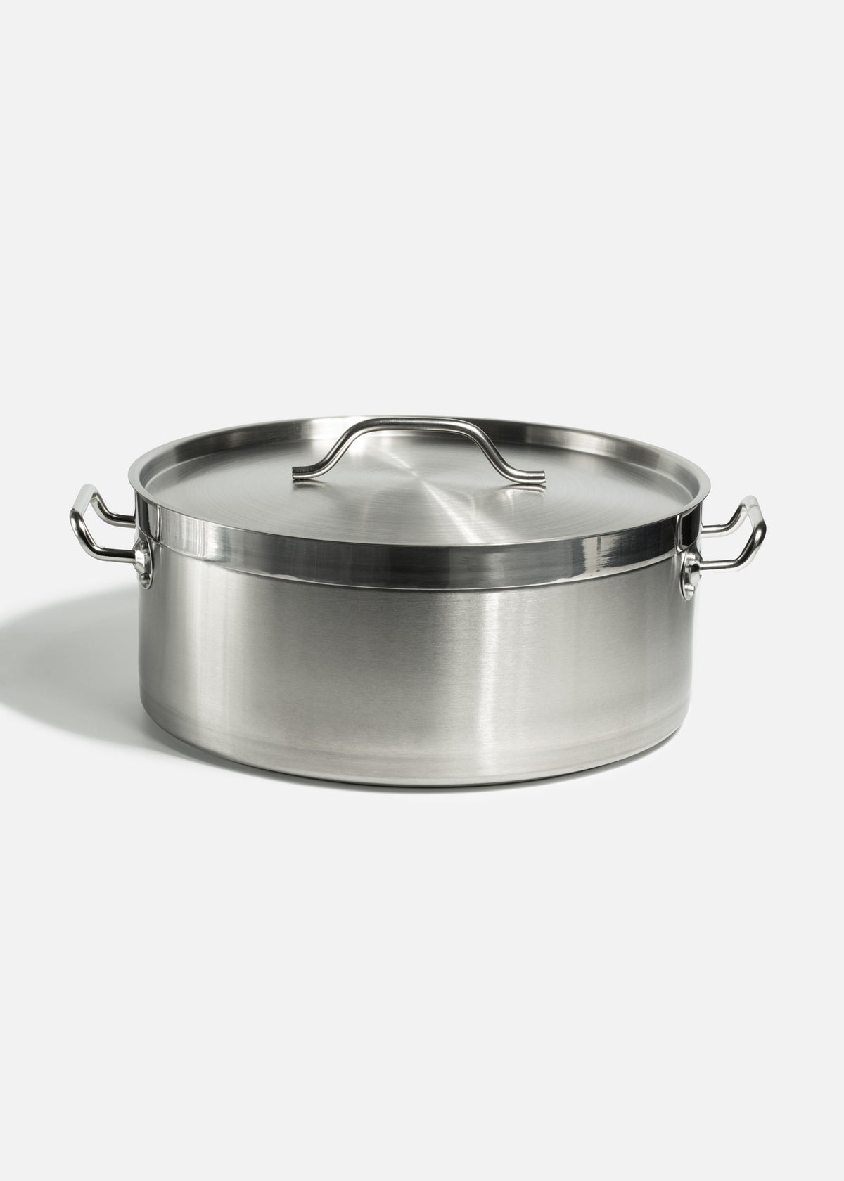 Budinera de aluminio grado alimenticio con tapa triple fuerte plata Chef Pot 20 L — imagen de producto