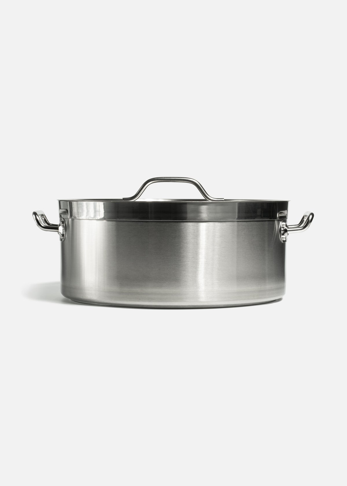 Budinera de aluminio grado alimenticio con tapa triple fuerte plata Chef Pot 20 L — imagen de producto
