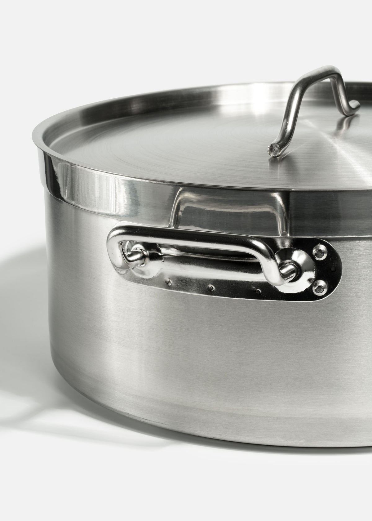 Budinera de aluminio grado alimenticio con tapa triple fuerte plata Chef Pot 20 L — imagen de producto