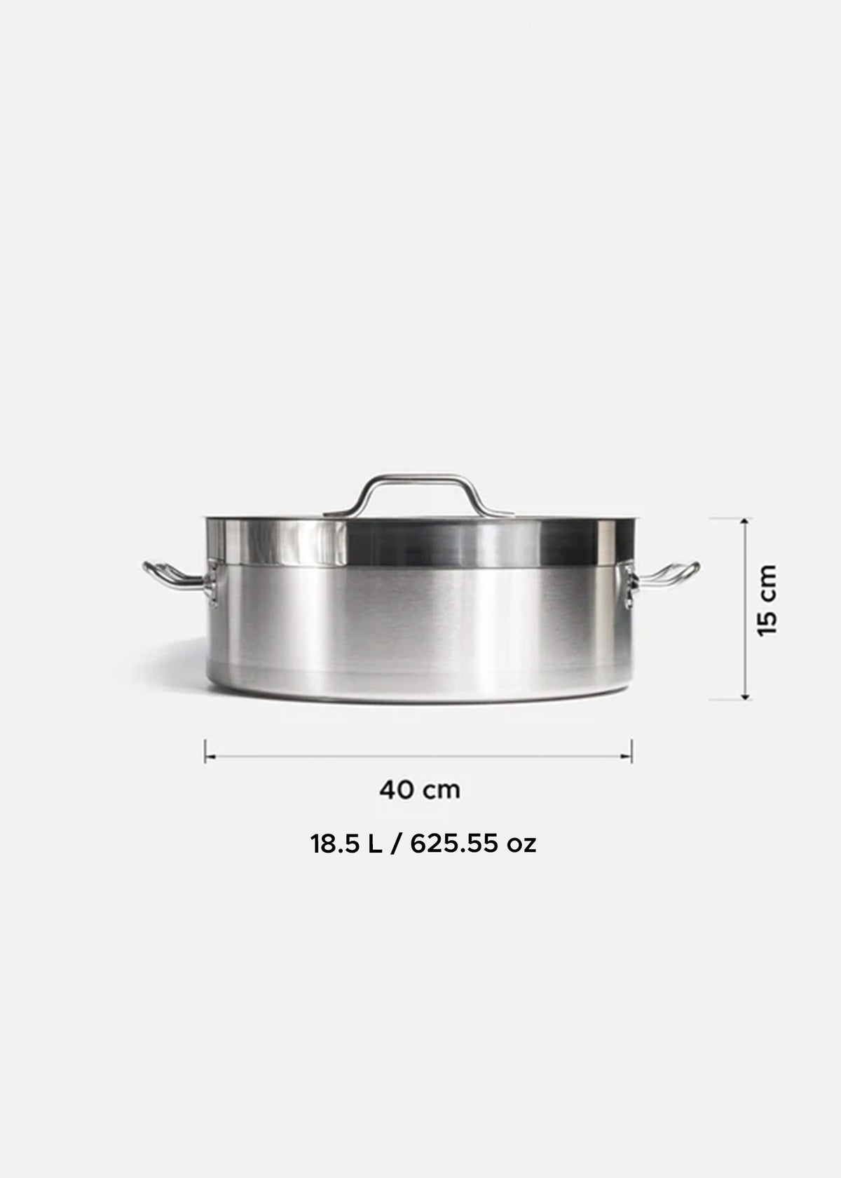 Budinera de acero inoxidable quirúrgico con tapa plata Coccio 18.5 L. Premium — imagen de producto