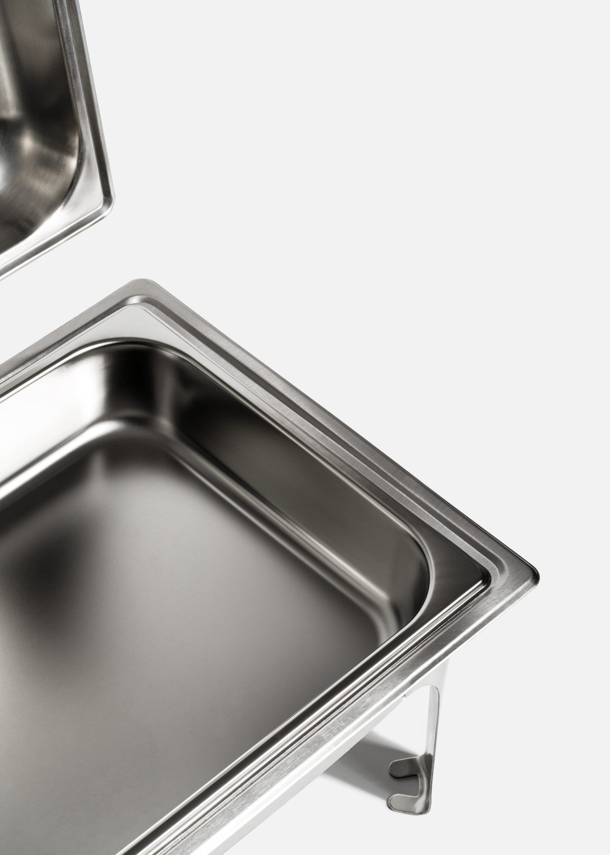 Chafer de acero inoxidable tapa de vidrio rectangular de lujo cierre lento Prestige 9.5 L — imagen de producto