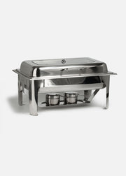 Chafer de acero inoxidable tapa de vidrio rectangular de lujo cierre lento Prestige 9.5 L — imagen de producto