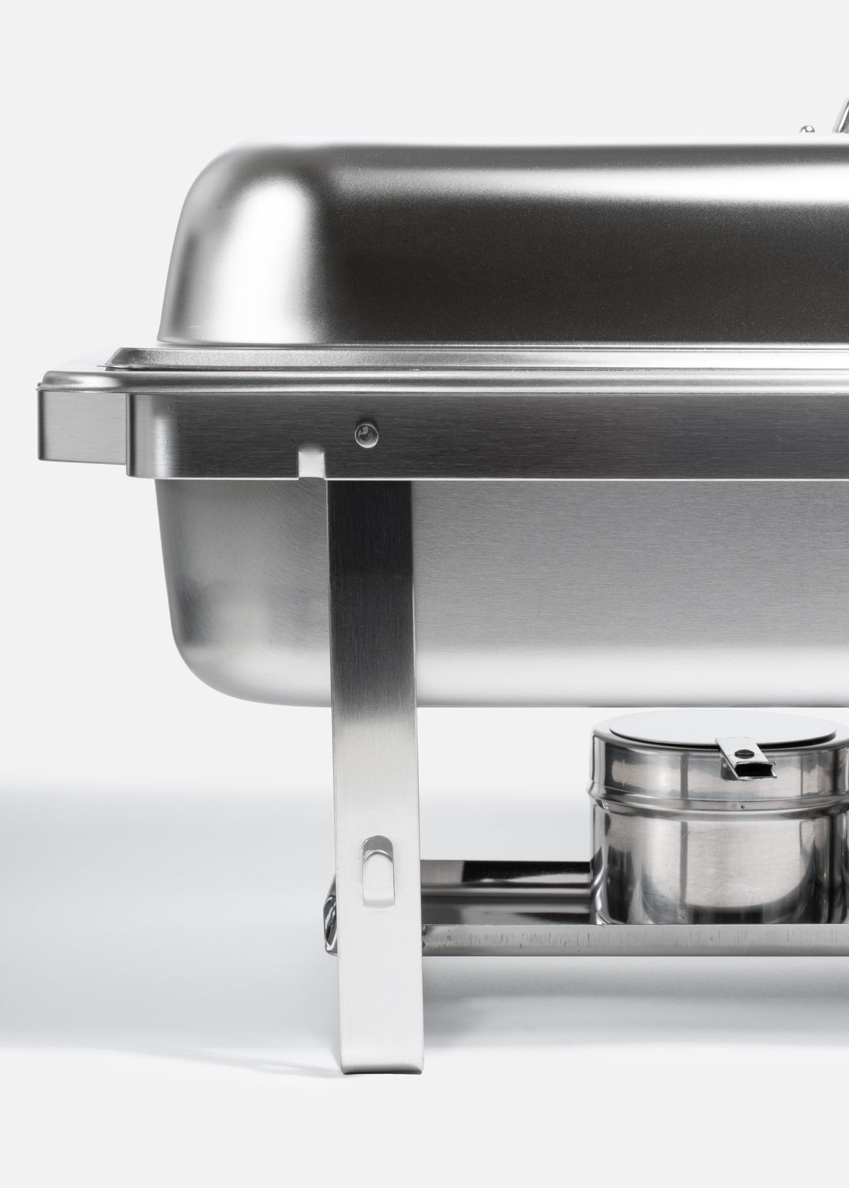 Chafer de acero inoxidable plegable plata Lujo 9.5 L. Premium — imagen de producto, vista 3