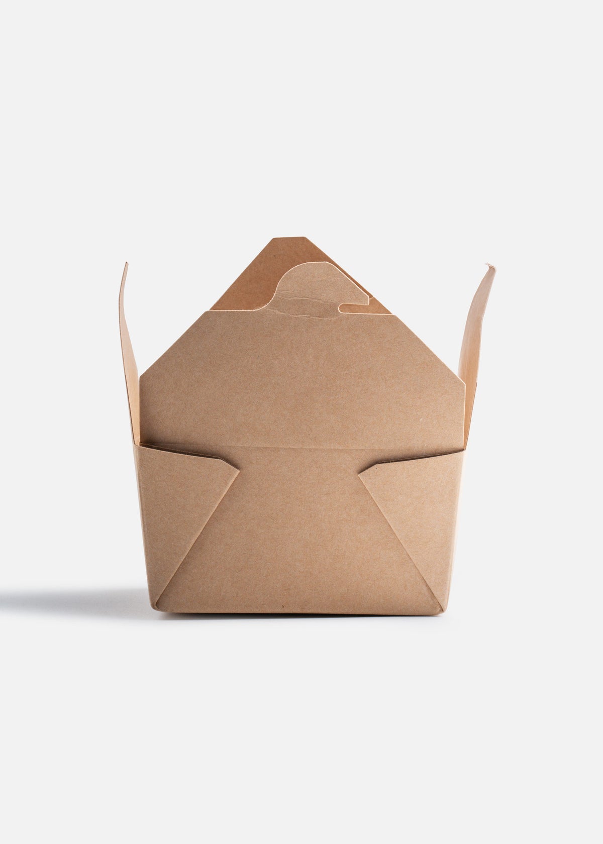 Cajas de papel kraft café para alimentos con capa aislante 24, 42, 45, 56 y 86 oz — imagen de producto