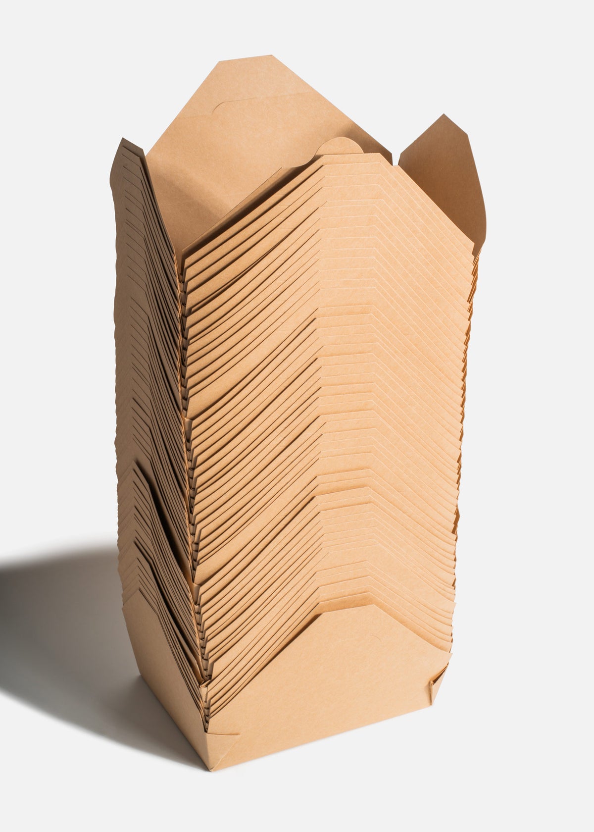 Cajas de papel kraft café para alimentos con capa aislante 24, 42, 45, 56 y 86 oz — imagen de producto