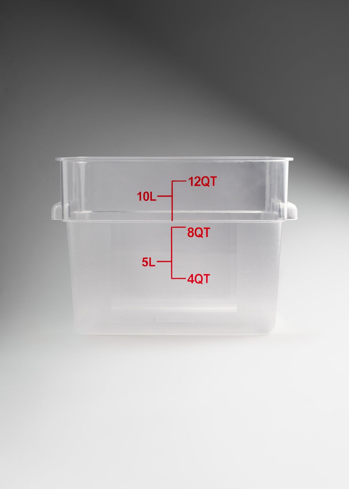 Cambro contenedor de cocina de policarbonato cuadrado transparente 12 L — imagen de producto