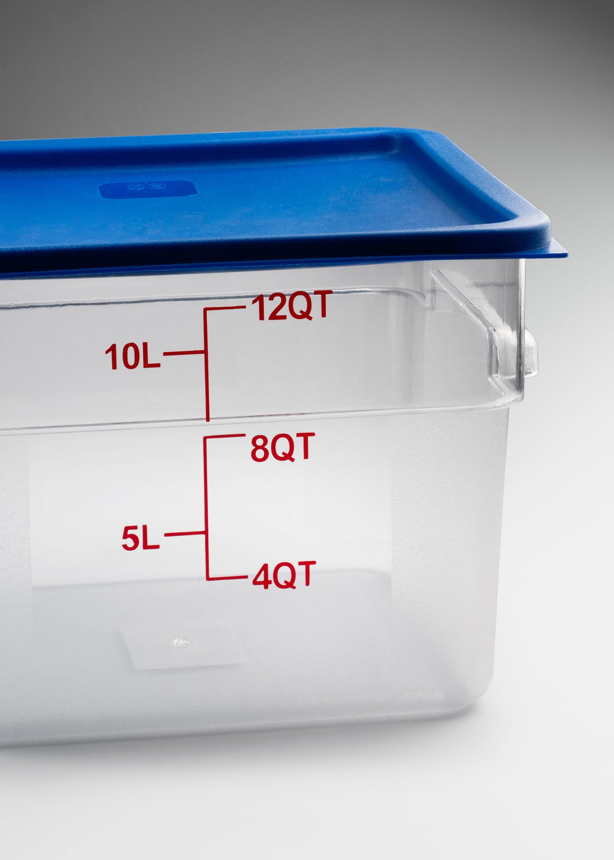 Cambro contenedor de cocina de policarbonato cuadrado transparente 12 L — imagen de producto