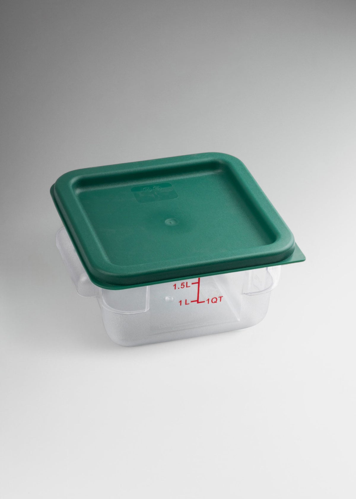 Cambro contenedor de cocina de policarbonato cuadrado transparente 2L — imagen de producto