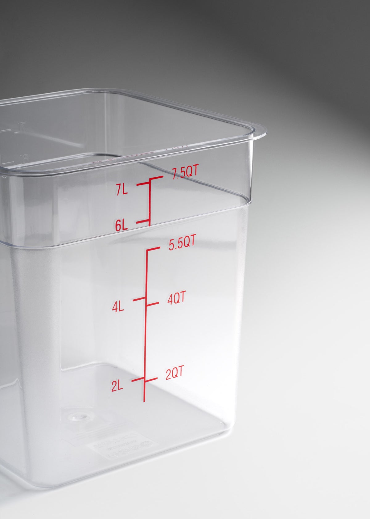 Cambro de cocina policarbonato cuadrado 8 L — imagen de producto