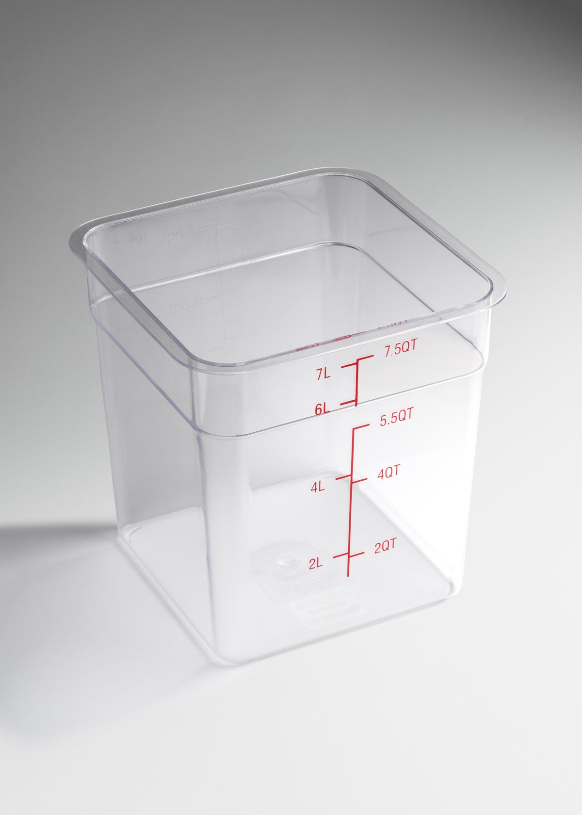 Cambro de cocina policarbonato cuadrado 8 L — imagen de producto