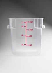 Cambro contenedor de cocina de policarbonato cuadrado transparente 8 L — imagen de producto