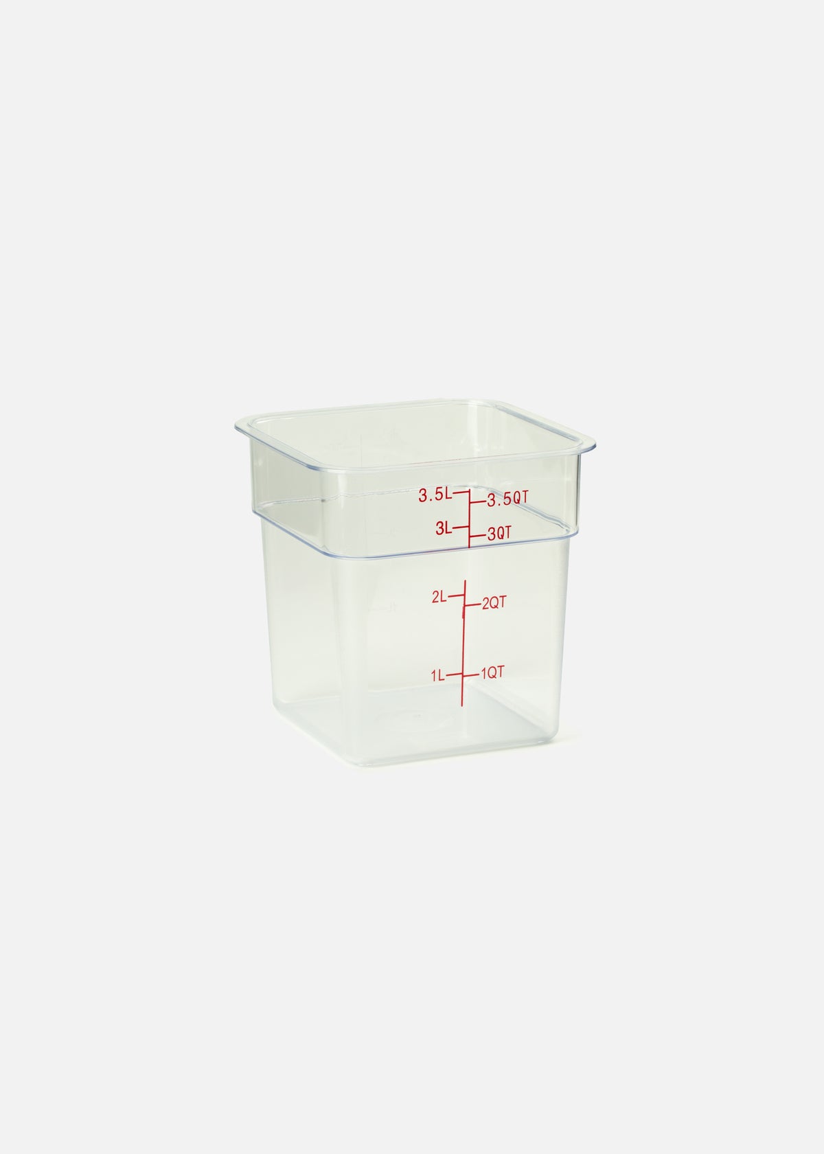 Cambro contenedor de cocina de policarbonato transparente cuadrado 4 L — imagen de producto