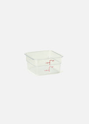 Cambro contenedor de cocina de policarbonato cuadrado transparente 2 L — imagen de producto