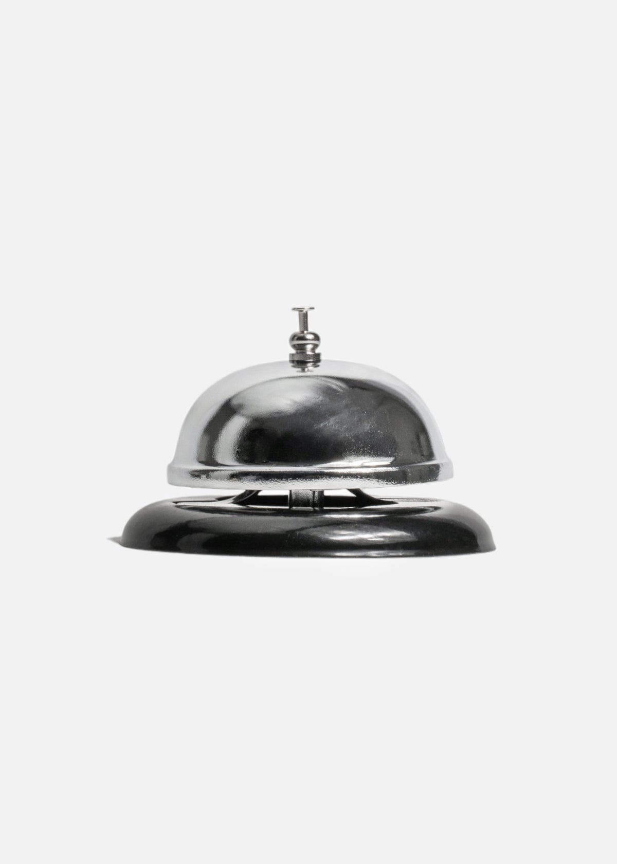 Campana de servicio de acero inoxidable plata Ding 10.2 cm — imagen de producto