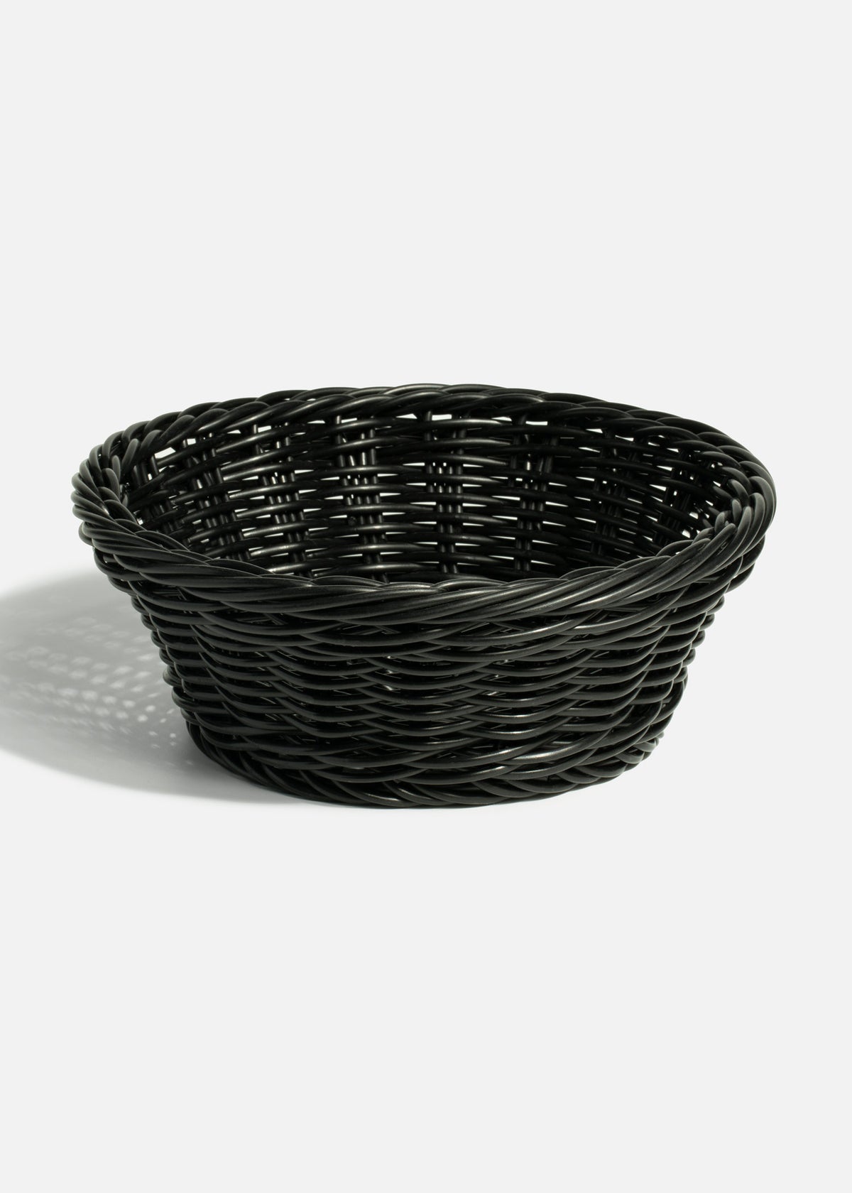 Canasta tejida redonda para pan negro Roundy — imagen de producto