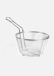 Canastilla para freír de acero inoxidable reforzada y niquelada plata 44.5 cm — imagen de producto