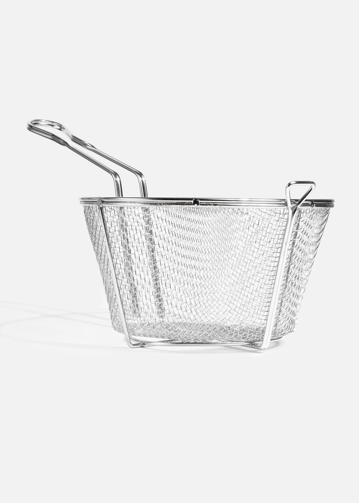 Canastilla para freír de acero inoxidable reforzada y niquelada plata 44.5 cm — imagen de producto