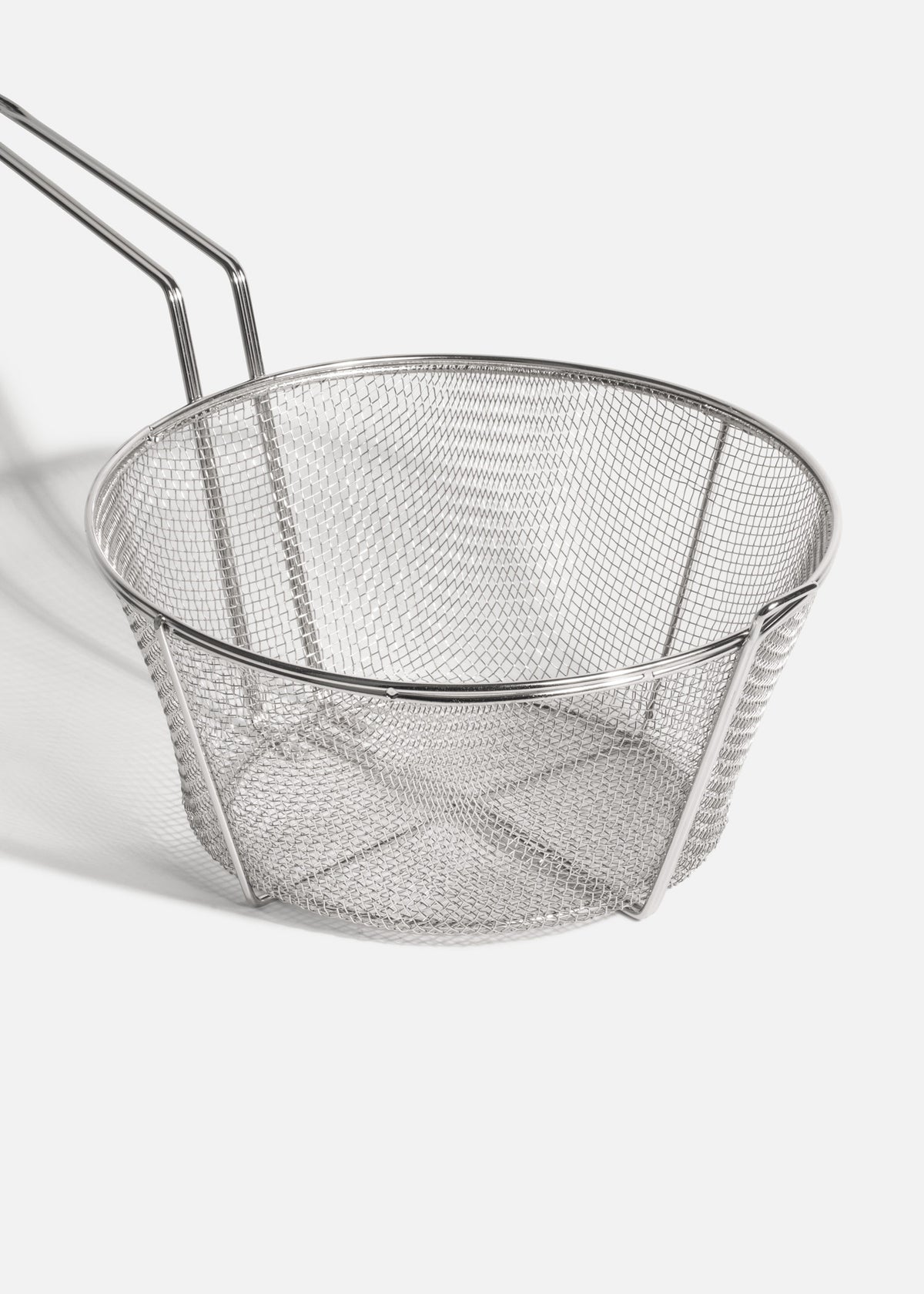 Canastilla malla gruesa para freidora de acero inoxidable grado alimenticio Ø 29 cm — imagen de producto
