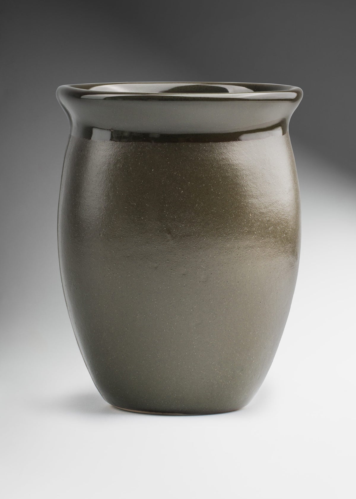 Cantaro de cerámica de alta temperatura verde olivo 450 ml — imagen de producto