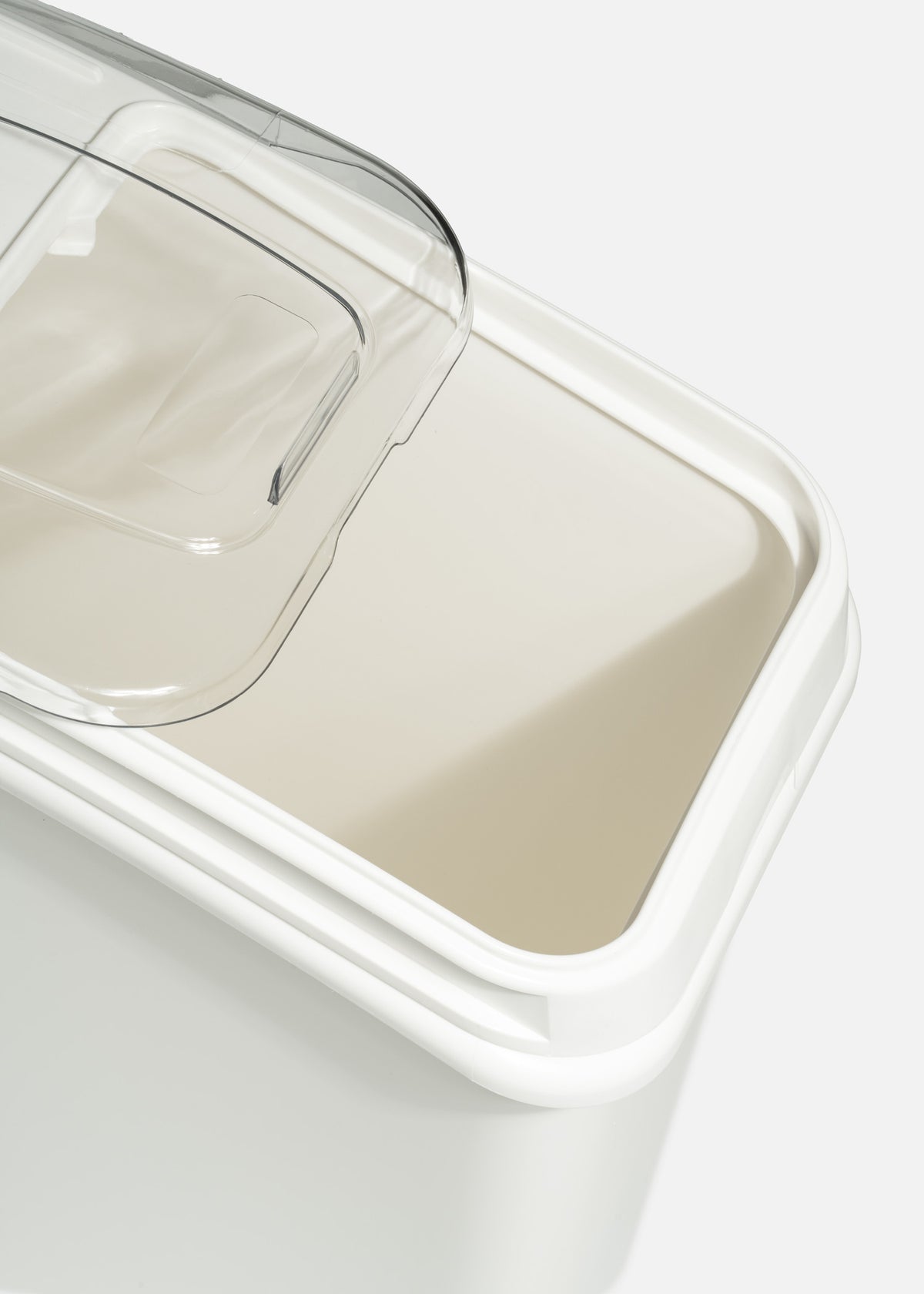 Carro almacenador de granos y semillas de plástico blanco 81 L. Premium — imagen de producto