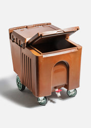 Carro para hielo de plástico café 110 L — imagen de producto
