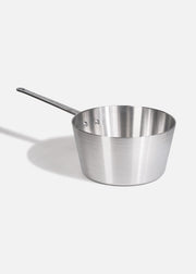 Cazo cónico de aluminio plata profesional uso rudo para restaurante 7 L — imagen de producto