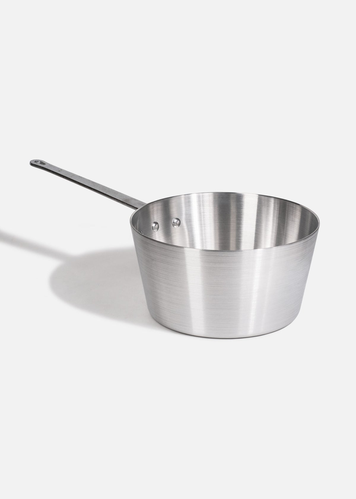 Cazo cónico de aluminio plata profesional uso rudo para restaurante 7 L — imagen de producto
