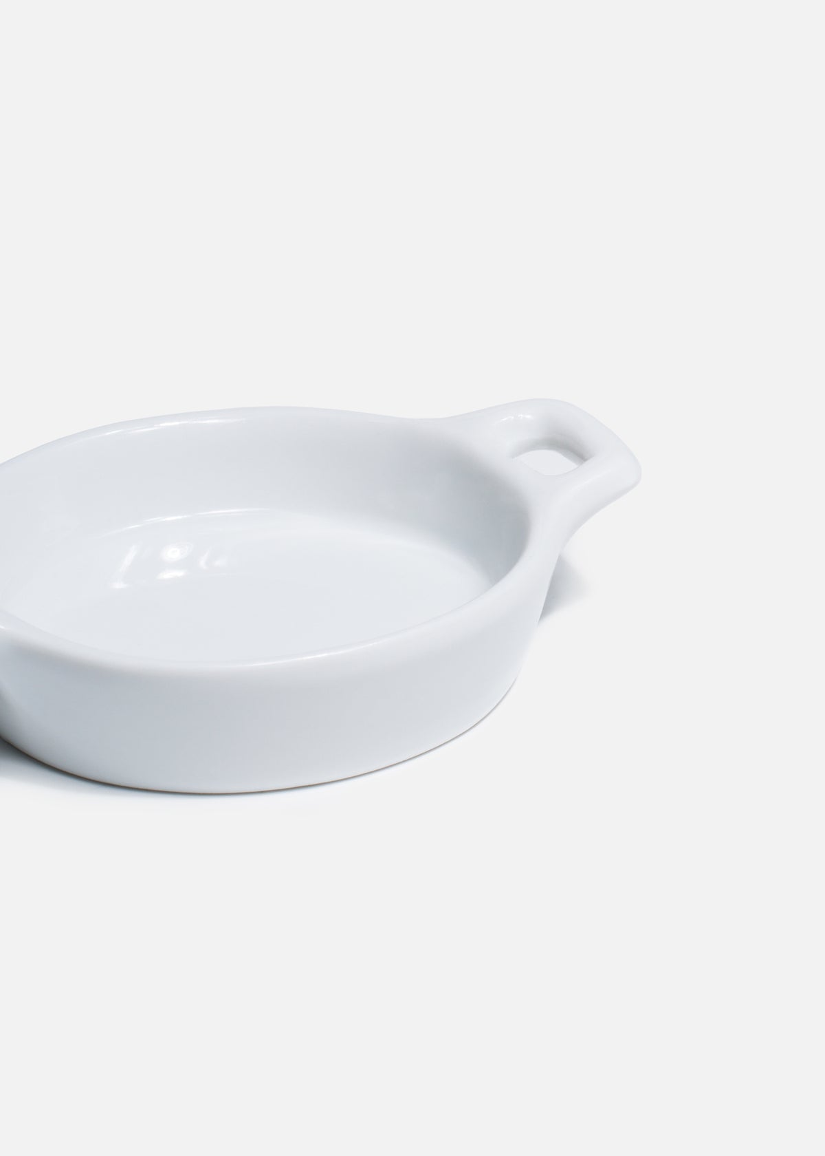 Cazuelita redonda de porcelana blanca Eli 10.2x7.2 cm 40 ml — imagen de producto, vista 2