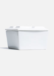 Cenicero cuadrado de porcelana blanco Cenistyle — imagen de producto, vista 1