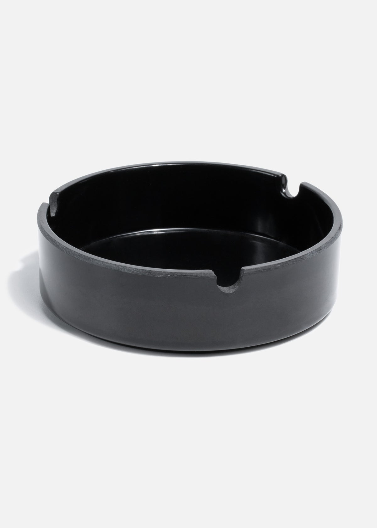 Cenicero de melamina redondo Black Red 10 cm — imagen de producto