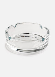 Cenicero redondo de vidrio transparente Smoke Round 10 cm — imagen de producto
