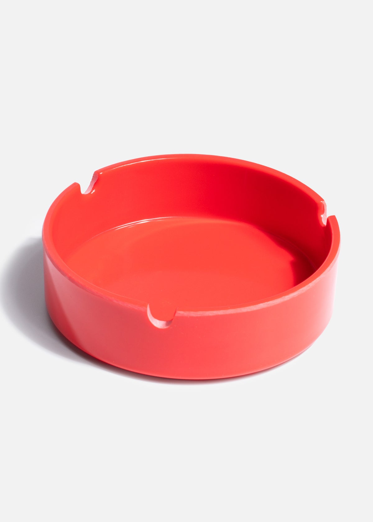 Cenicero de melamina redondo Black Red 10 cm — imagen de producto