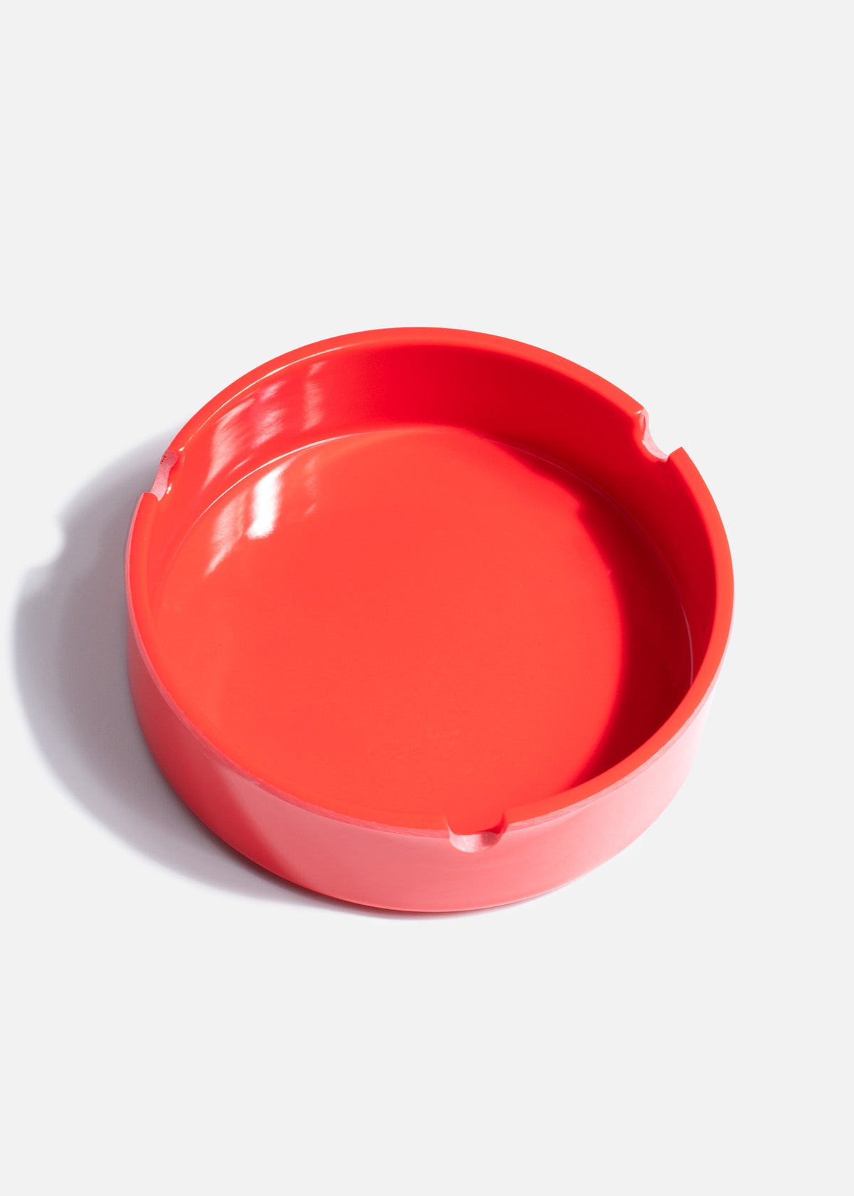 Cenicero de melamina redondo Black Red 10 cm — imagen de producto
