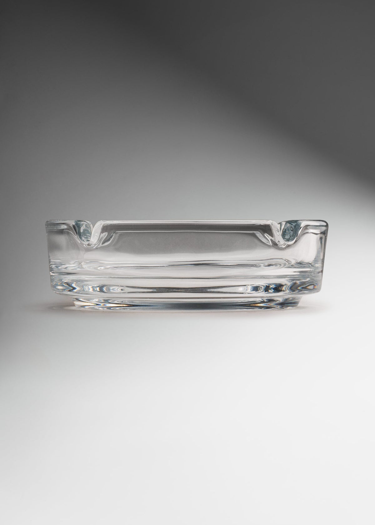 Cenicero de vidrio transparente redondo Franco Ø 11 cm — imagen de producto