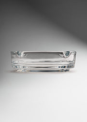 Cenicero de vidrio transparente redondo Franco Ø 11 cm — imagen de producto