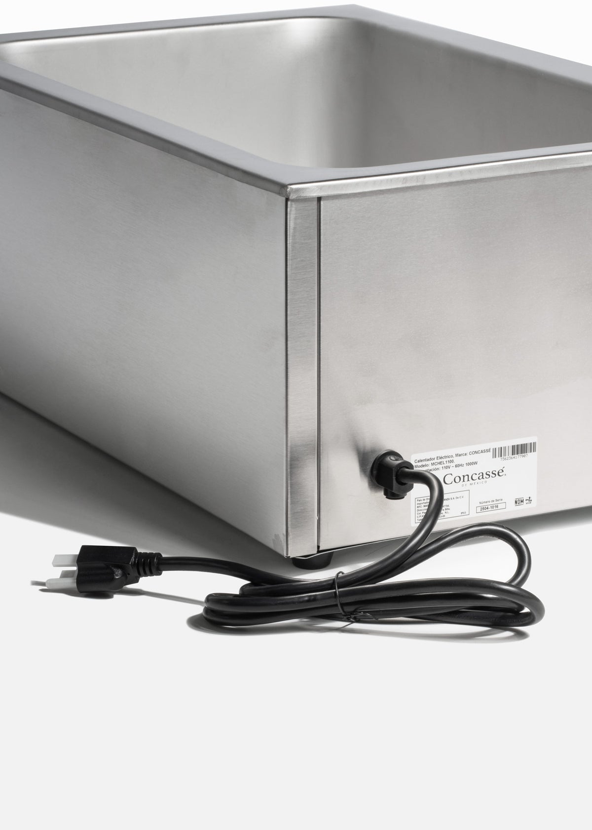 Chafer eléctrico de acero inoxidable plata con inserto entero 9 Litros 1200 watts 11OV — imagen de producto