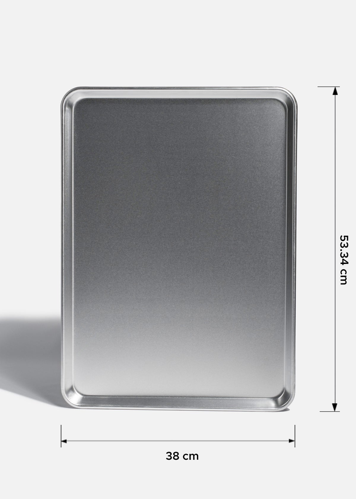Charola de aluminio plata Tava 38.1x53.34 cm. Premium — imagen de producto