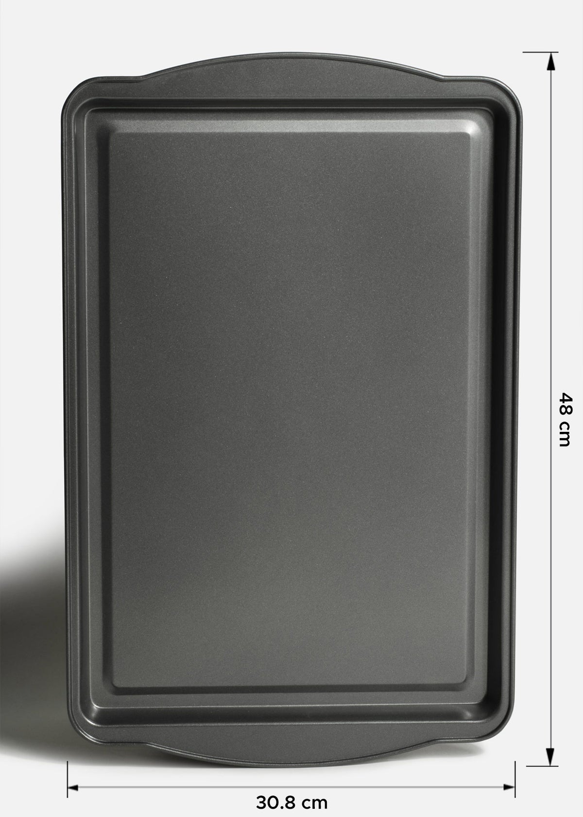 Charola para hornear galletas de aluminio grado alimenticio galvanizado plata 48x30.8x2 cm — imagen de producto, vista 5