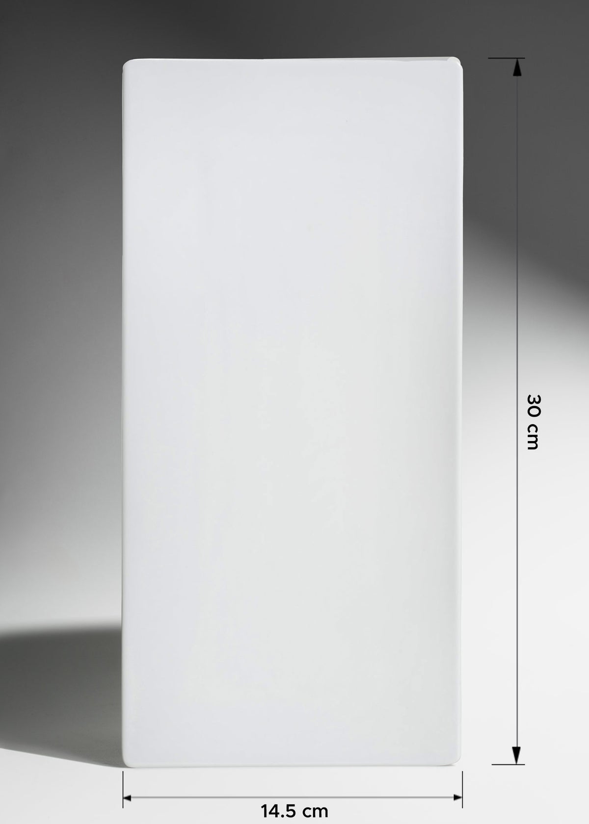 Charola rectangular de melamina texturizada blanco Sushi 30x14.3 cm — imagen de producto