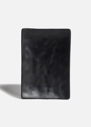 Plato rectangular de melamina negro mate con textura 20x13.7x 2 cm — imagen de producto