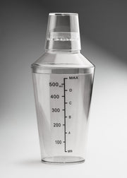 Coctelera shaker boston profesional manual transparente de policarbonato 3 piezas para coctelería 530 ml / 18 oz — imagen de producto