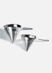 Colador chino de acero inoxidable malla gruesa plata 50 y 55 cm — imagen de producto