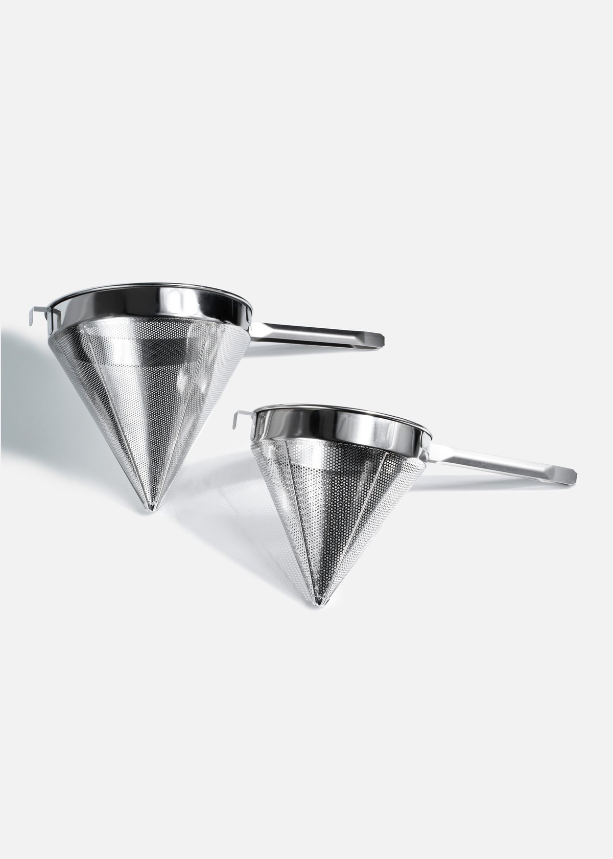 Colador chino de acero inoxidable malla gruesa plata 50 y 55 cm — imagen de producto