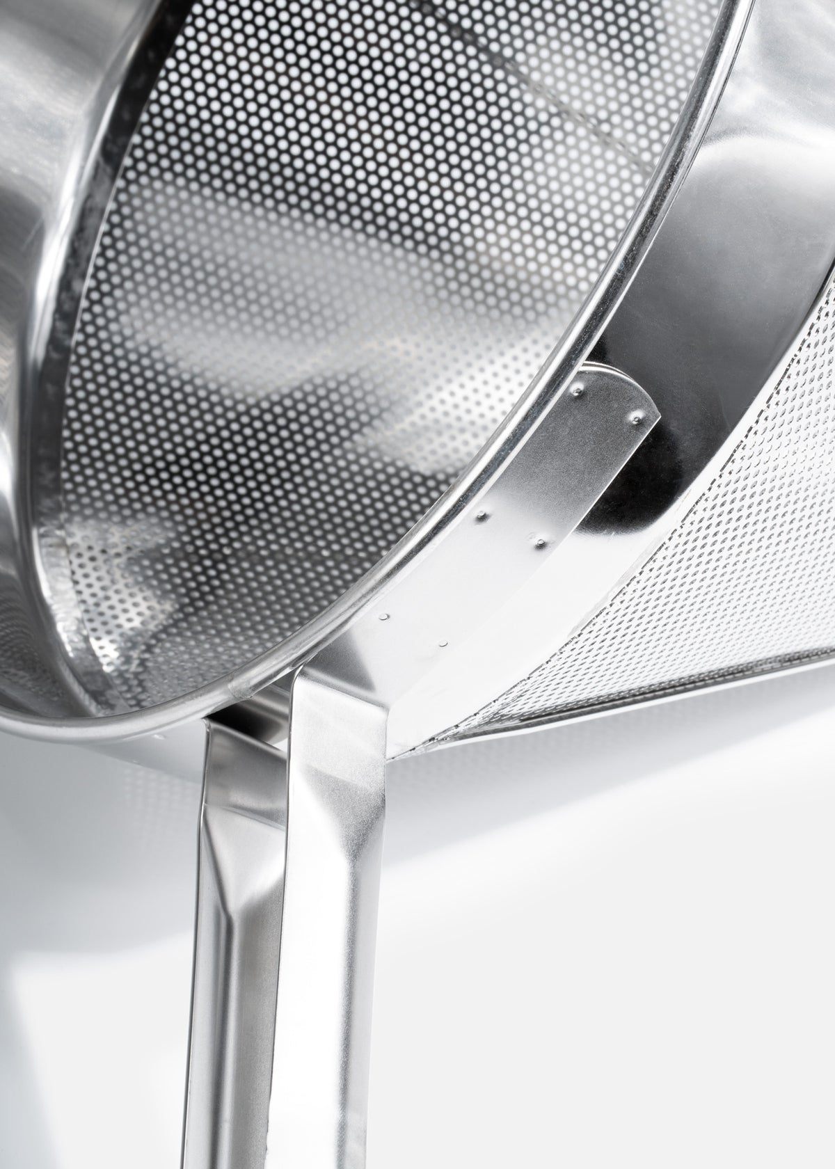 Colador chino de acero inoxidable malla gruesa plata 50 y 55 cm — imagen de producto