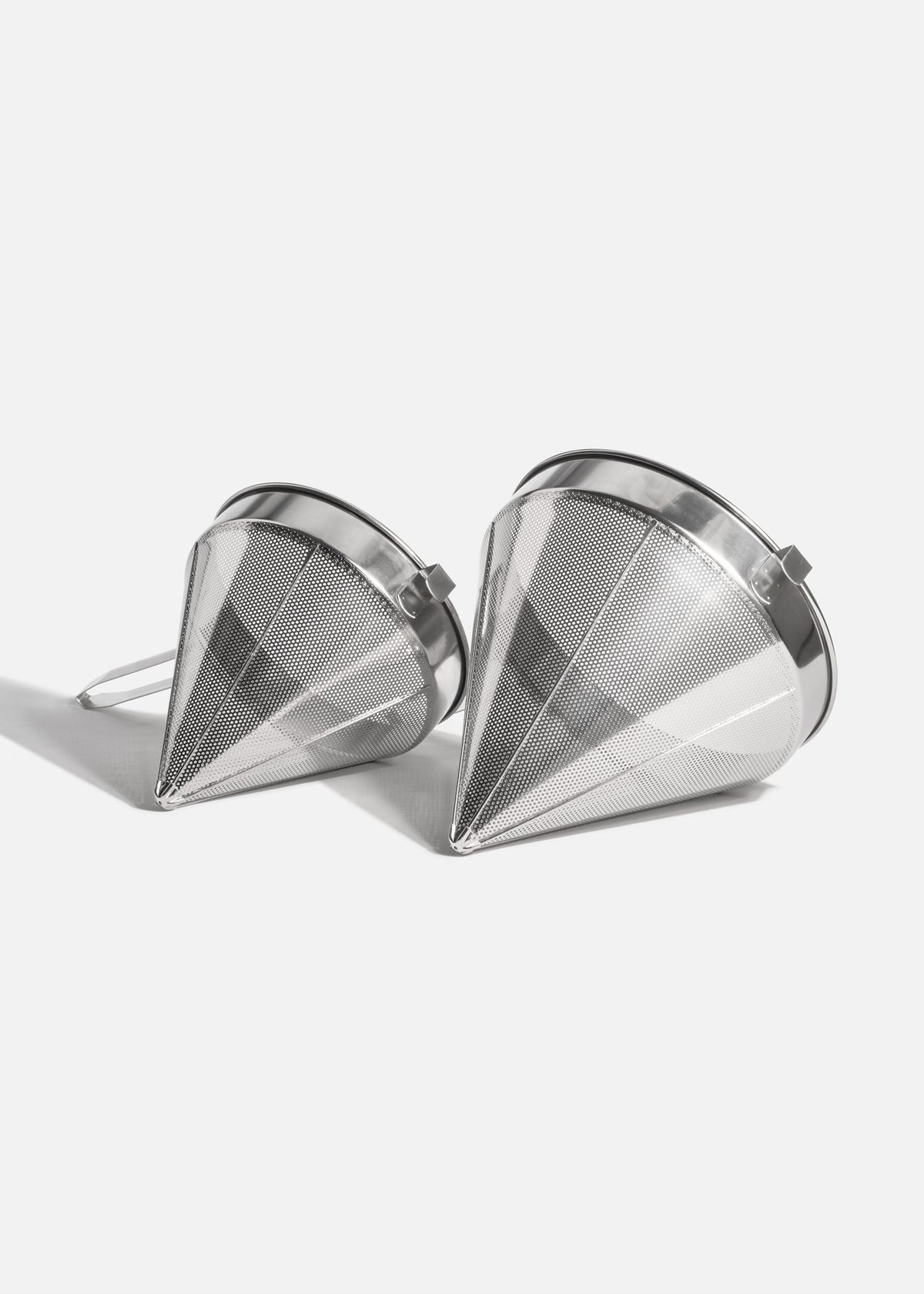 Coladores chinos de acero inoxidable plata 10" y 12" — imagen de producto